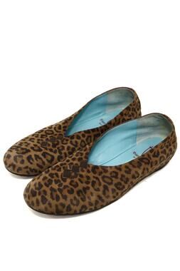 Thierry Rabotin Grace Leopard Ballet Flats Size 38 US 7.5 Made In Italy